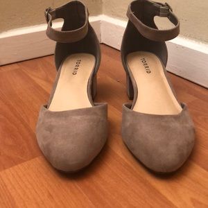 Torrid suede block heel shoes